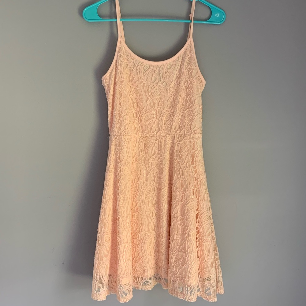 NWOT Peach Lace Dress